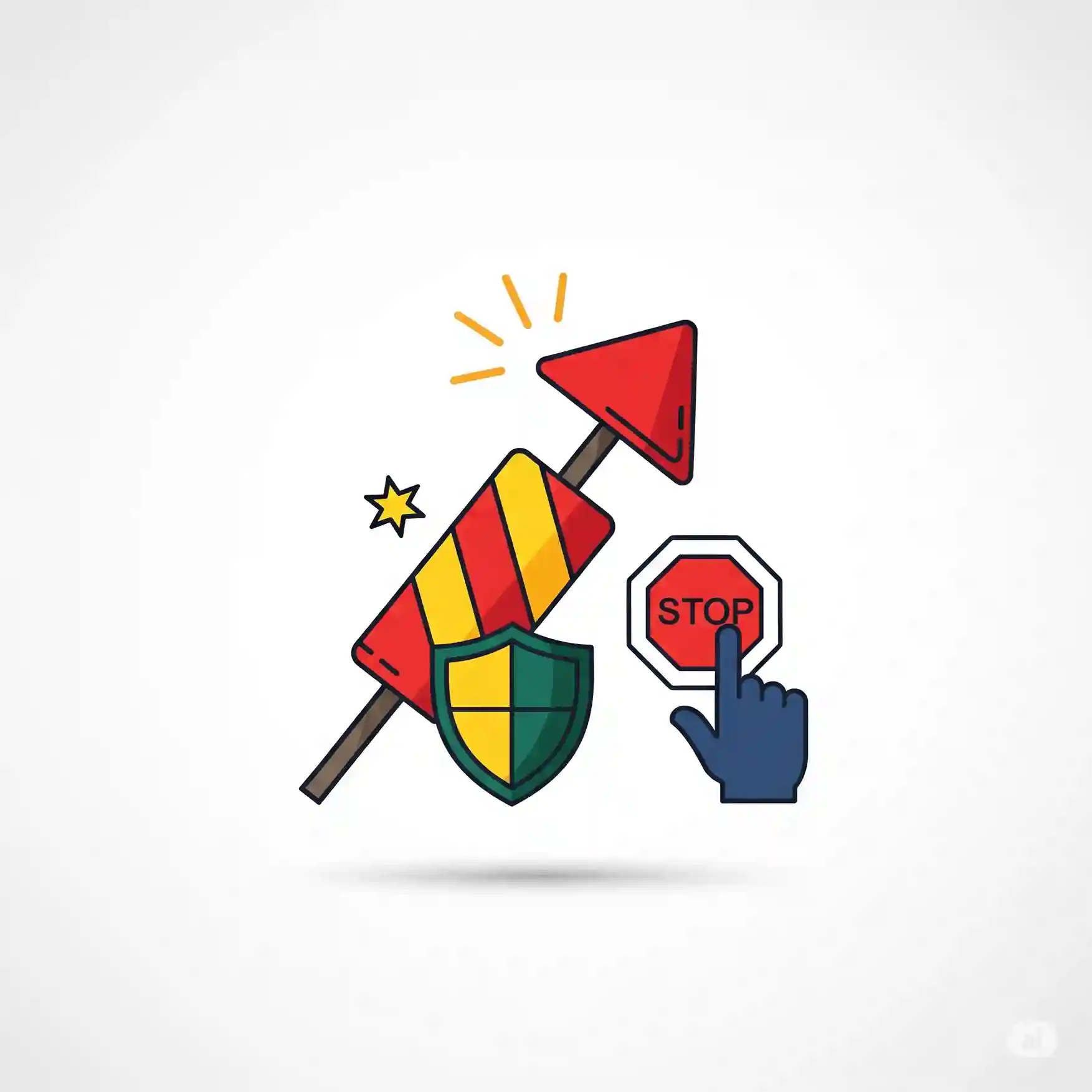 Safety Icon for Fireworks